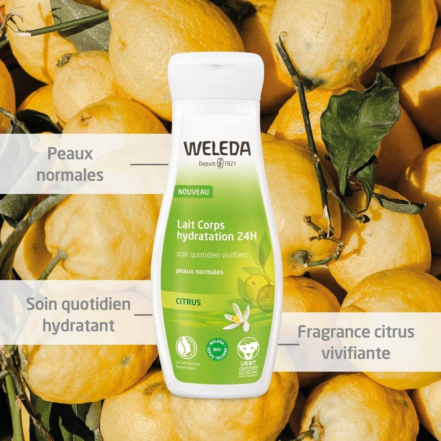 Weleda Refreshing Citrus Body Lotion, 6.8 Fluid Ounce