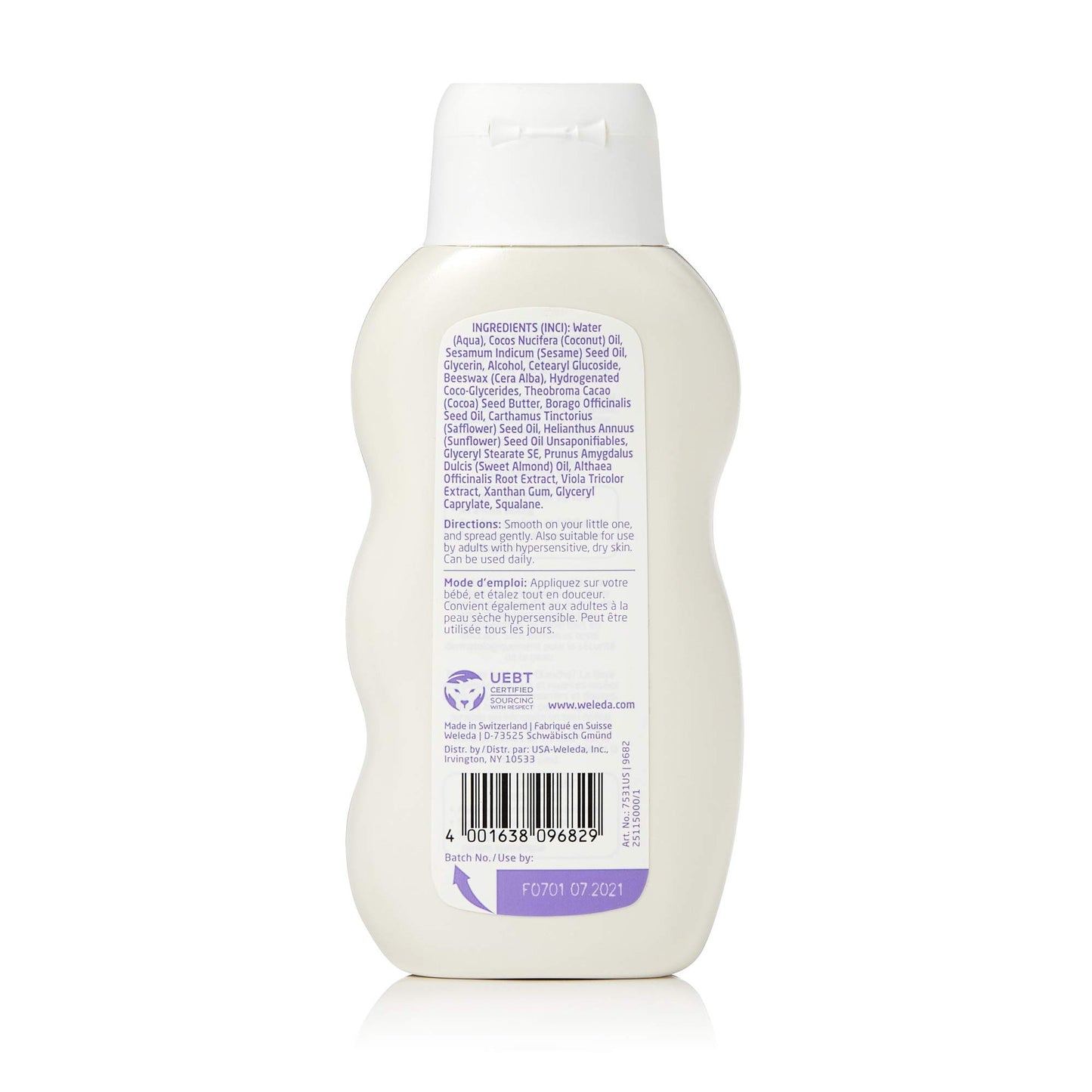 Weleda Mallow Body Lotion, 6.8 Fluid Ounce