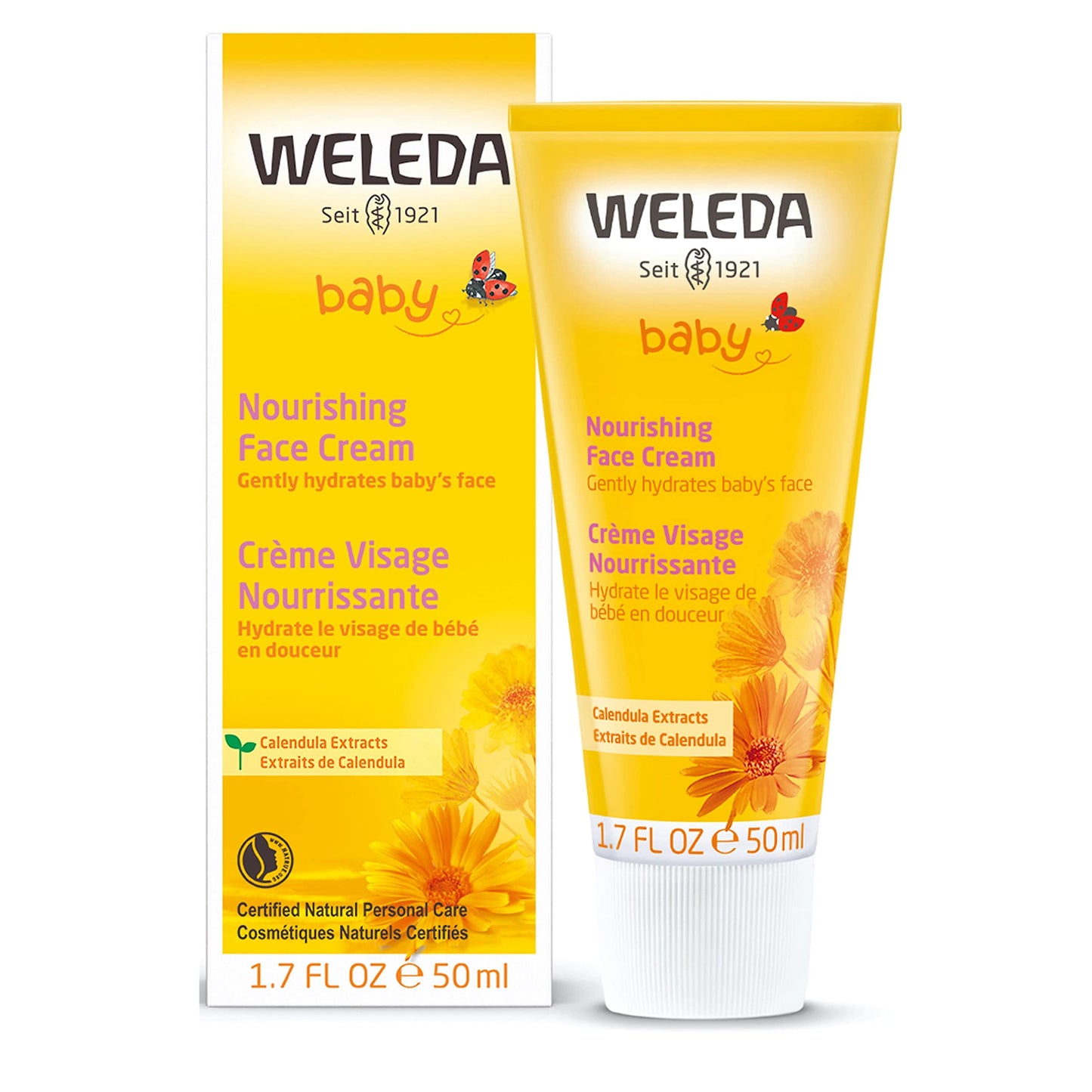 Weleda Baby Calendula Nourishing Face Cream, 1.7 Fluid Ounce